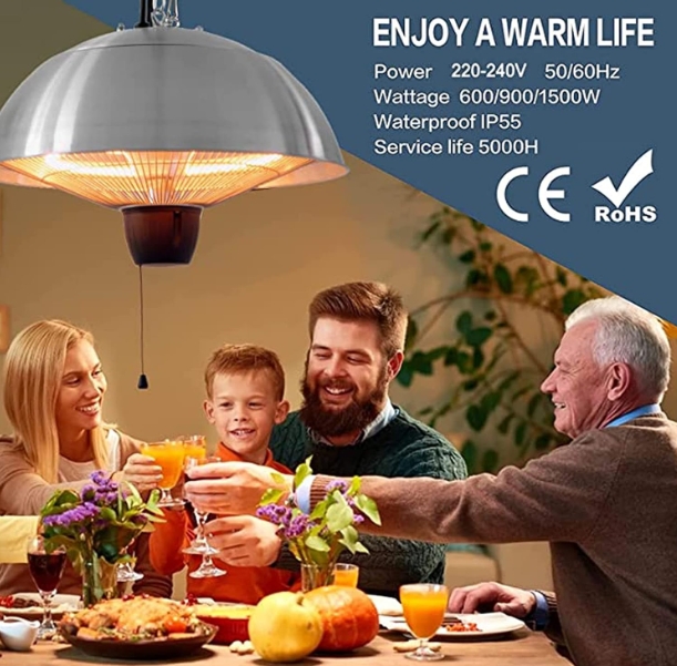 Nightclub patio heater waterproof