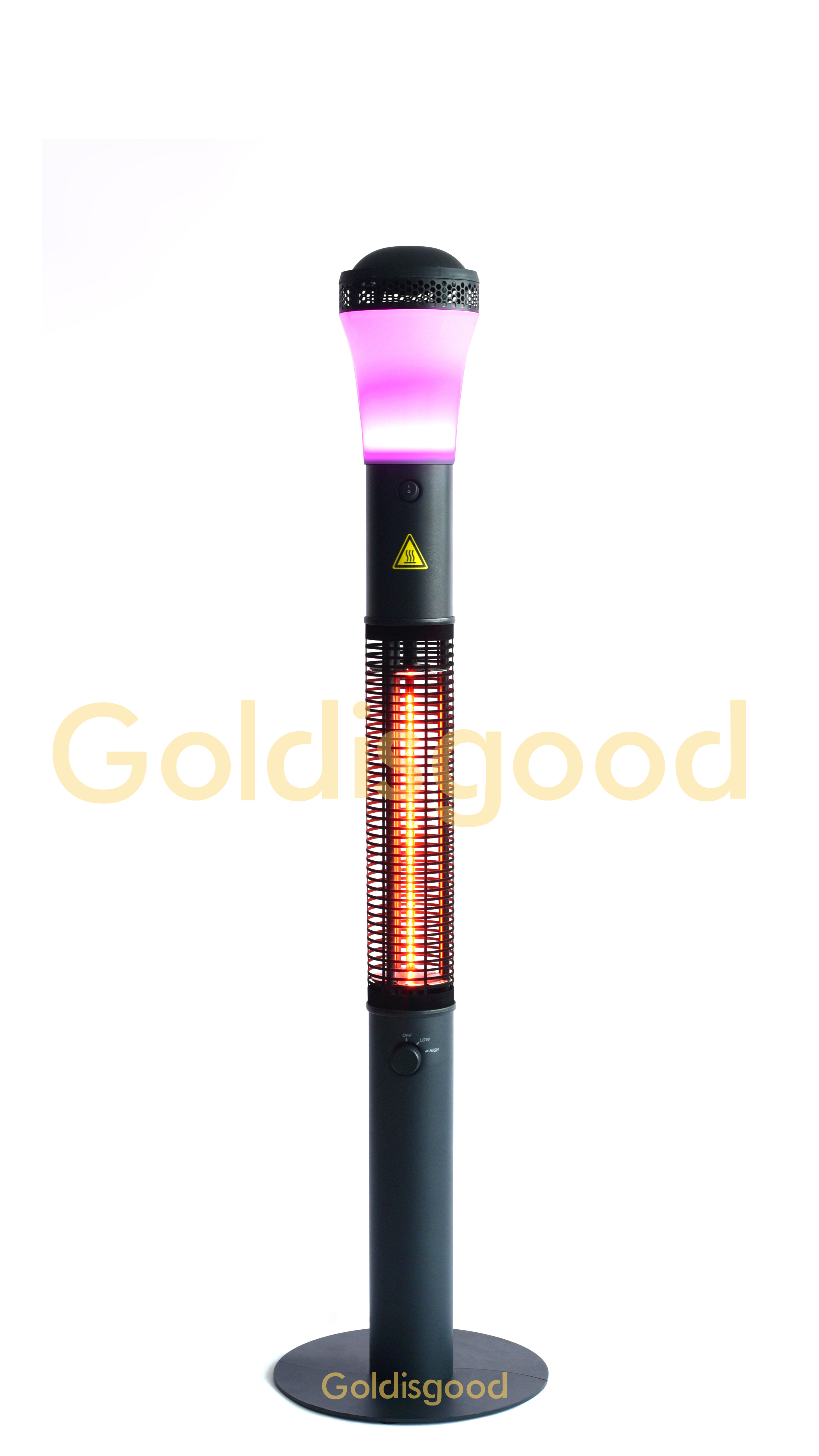 Infrared wall heater for bathroom
